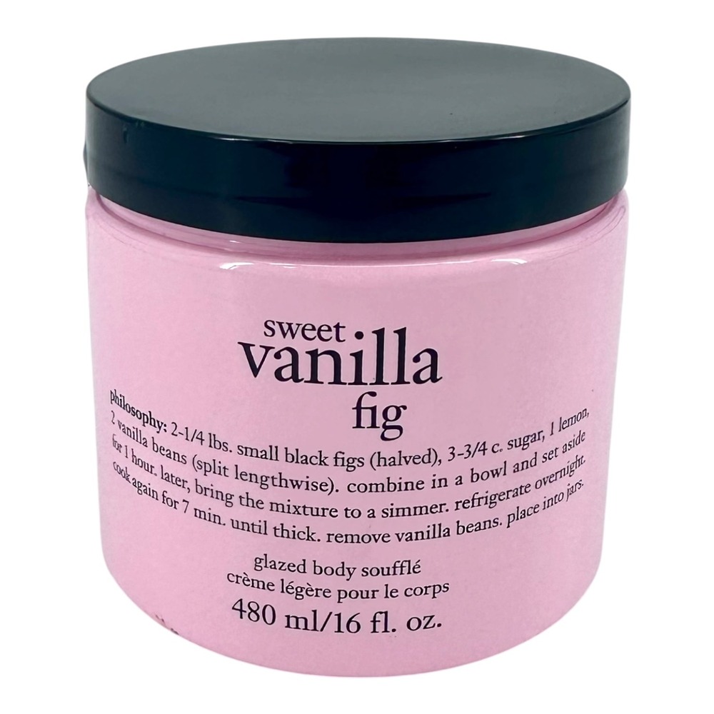 Philosophy Sweet Vanilla Fig Glazed Body Souffle Body Lotion 16 oz